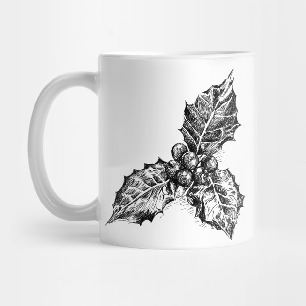 Mistletoe illustration by rachelsfinelines
